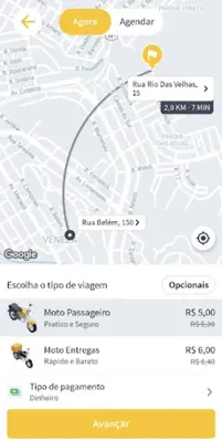 Meu Moto Taxi android App screenshot 1